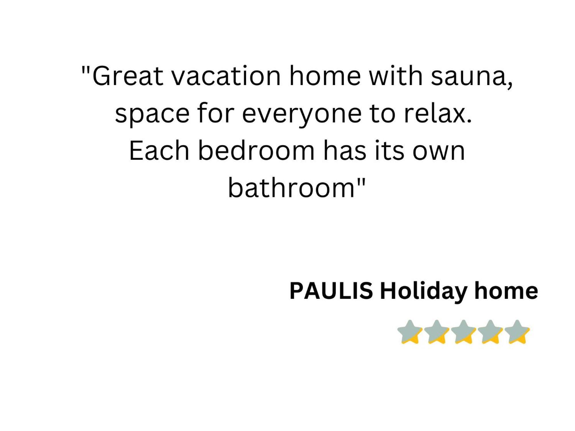 Paulis Cozy 4-Bedroom Vacation Home - With 4 Bathrooms Sun Terrace & Sauna, Nice To Hike & Bike, To Chil & Meet Bullange Εξωτερικό φωτογραφία
